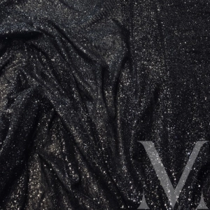 Mesh Black Sparkle Silver