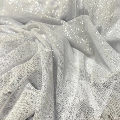 Mesh White Sparkle