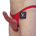 Helios Mini Open Crotch - Solid Red