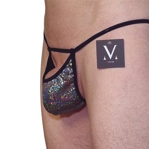 Eter Open Cock Bag - Silver Dots Holo