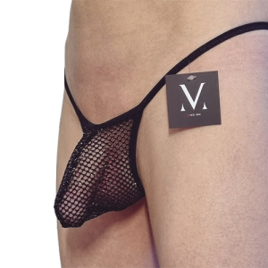 Theo Low Waist Bulge - Mesh Black Glitter