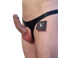 Helios Mini Open Crotch - Black Shine Holo
