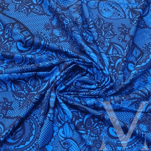 Printed Lace Blue