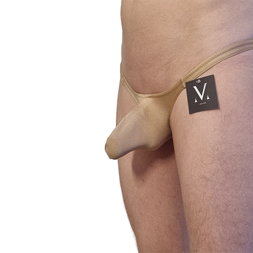 Leto Pico 3D Bulge Wide Straps - Solid Nude Tanned