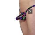 Leto Pico 3D Bulge Wide Straps - Party Art Neon