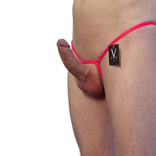Pricus Extreme Cock Harness - Solid Intense Neon Coral