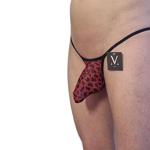Leto Micro Pico 3D Bulge - Mesh Leopard Red