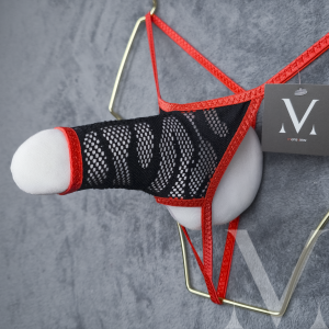 Cronus Rocket Ouvert Sleeve - Lace Black Flame Poppy Red