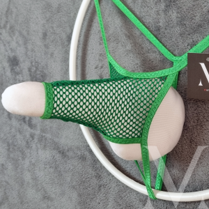 Cronus Rocket Ouvert Sleeve - Mesh Green Glitter