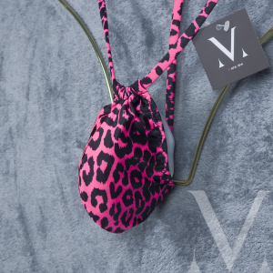Dinlas Adjustable Pouch - Leopard Neon Pink
